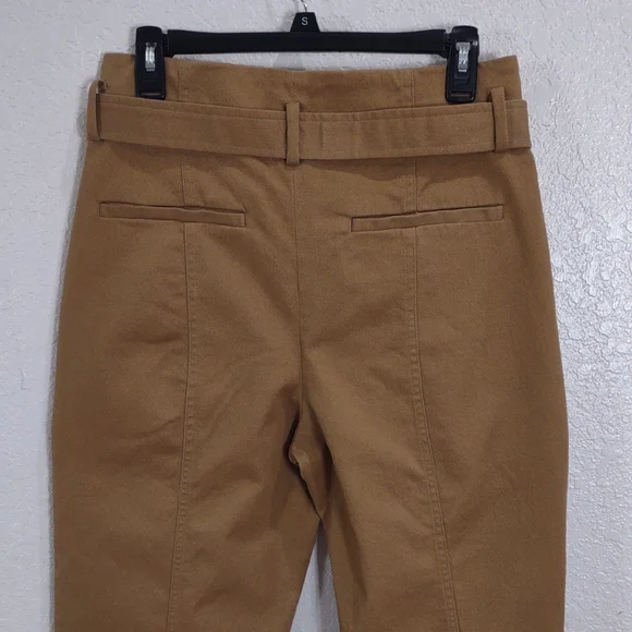 BANANA REPUBLIC Tan High-rise Tapered with Belt, Size 8. - Picture 9 of 17